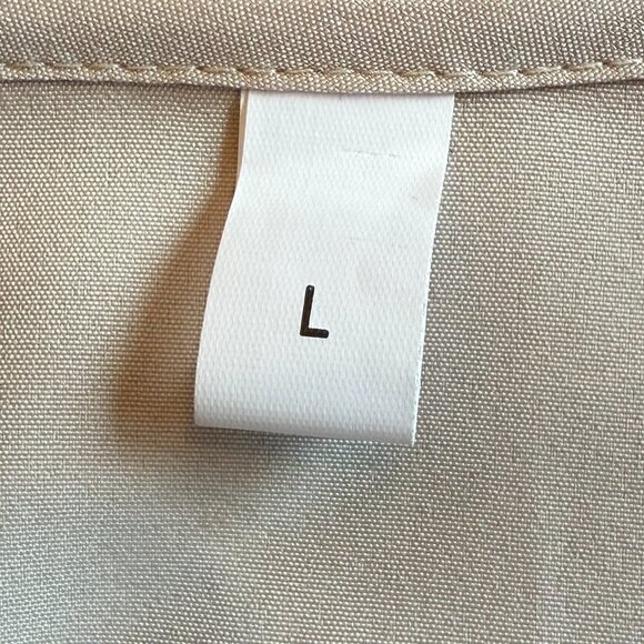 Women's 3/4 Length Sleeve Blouse, Beige - Picture 5 of 6